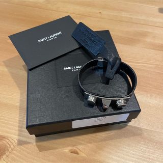 サンローラン(Saint Laurent)のサンローラン パリ レザー ブレスレット エディ期(ブレスレット)