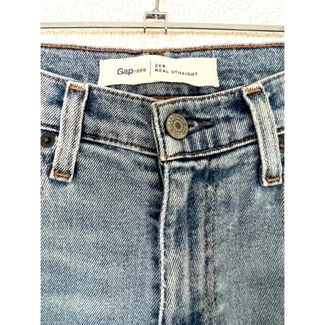 GAP(ギャップ)の【ギャップ】ダメージデニム スキニー ジーンズ 1969 ブルー M 26 レディースのパンツ(デニム/ジーンズ)の商品写真