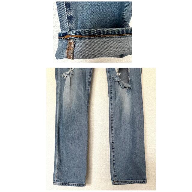 GAP(ギャップ)の【ギャップ】ダメージデニム スキニー ジーンズ 1969 ブルー M 26 レディースのパンツ(デニム/ジーンズ)の商品写真