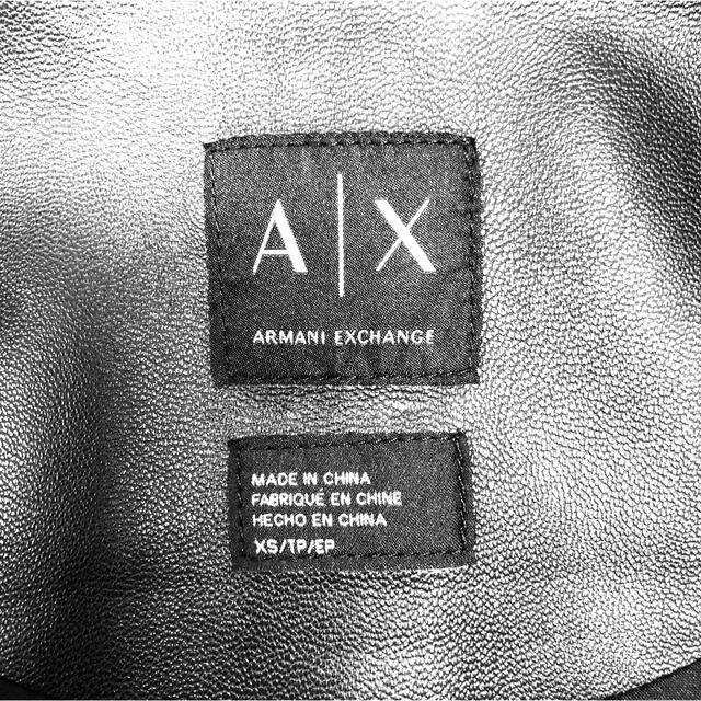 ARMANI EXCHANGE(アルマーニエクスチェンジ)のARMANI EXCHANGEレザージャケット(レディース) レディースのジャケット/アウター(その他)の商品写真