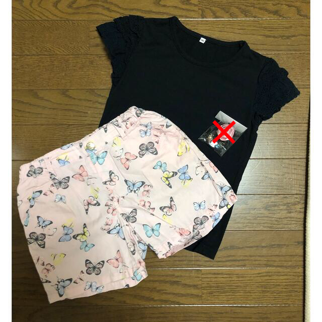 H&H(エイチアンドエイチ)のTシャツ＆ショートパンツセット キッズ/ベビー/マタニティのキッズ服女の子用(90cm~)(その他)の商品写真