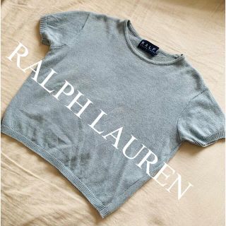 ポロラルフローレン(POLO RALPH LAUREN)の美品　ポロ　ラルフローレン　ニット　サマーニット　半袖ニット　リネン　人気　完売(ニット/セーター)