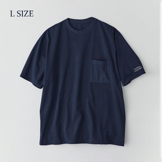 ワンエルディーケーセレクト(1LDK SELECT)のennoy pocket t-shirts navy × white(Tシャツ/カットソー(半袖/袖なし))