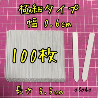 ホワイト　ガーデニング 多肉植物に☺︎ 園芸用ラベル ネームラベル 100枚(その他)