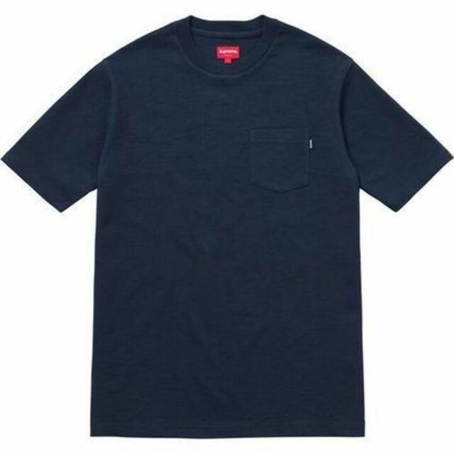 最終値下げ M Supreme SS Pocket Tee Navy