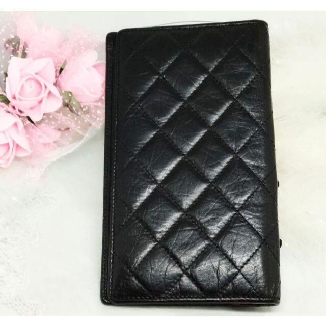 美品✨CHANEL シャネルカンボンライン ブラック シワ加工【匿名 美品✨CHANEL シャネルカンボンライン ブラック シワ加工【匿名