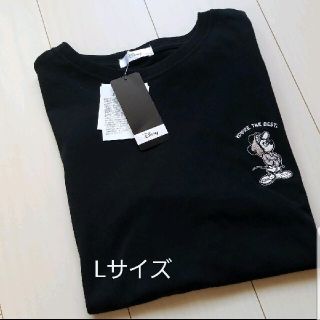 シマムラ(しまむら)の【Lサイズ】ミッキー ワンポイント刺繍 Tシャツ ※ゆうパケットポスト発送(Tシャツ(半袖/袖なし))