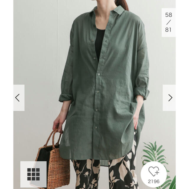 新品タグ付◉ DOORS ラミーコットンビッグシャツ KHAKI | www