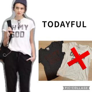 トゥデイフル(TODAYFUL)のトゥデイフル　グレーTシャツ(Tシャツ(半袖/袖なし))