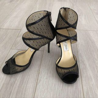 ジミーチュウ(JIMMY CHOO)のジミーチュウ37レース　ヒールJIMMY CHOOヴァレンティノ 24ドレス に(ハイヒール/パンプス)