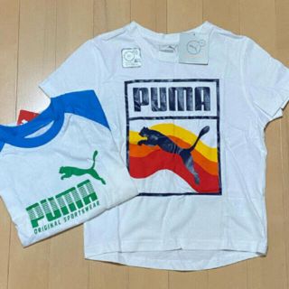 プーマ(PUMA)の新品タグ付き PUMA 男の子 プリントTシャツ 2点セット(Tシャツ/カットソー)