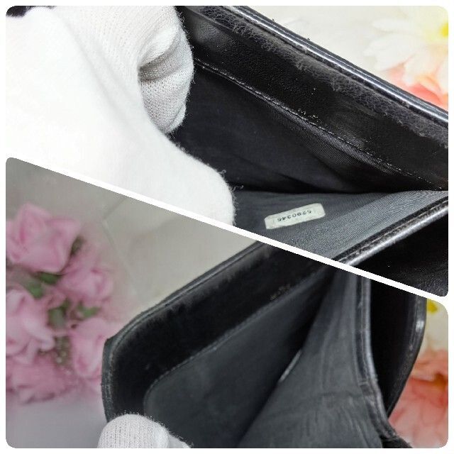 CHANEL キャビアスキン ココマークシャネル折財布 CHANEL キャビアスキン ココマークシャネル折財布