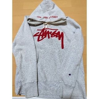 ステューシー(STUSSY)のstussy champion パーカー　M(パーカー)