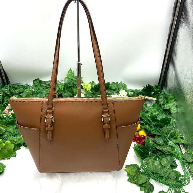 Michael Kors(マイケルコース)のMICHAELKORS マイケルコース　レザー　トートバック　ブラウン　極美品 レディースのバッグ(トートバッグ)の商品写真