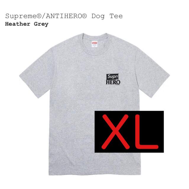 Supreme - Supreme / ANTIHERO Dog Tee Heather Greyの通販 by さめ's ...