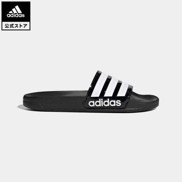 adidas(アディダス)の【新品】 adidas アディダス アディレッタ シャワーサンダル黒FZ2852 レディースの靴/シューズ(サンダル)の商品写真