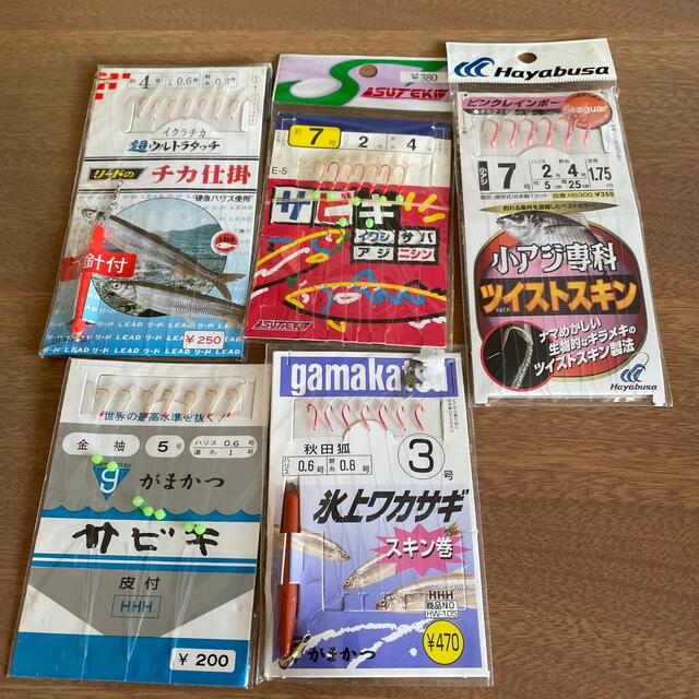 釣具77   サビキ5点 スポーツ/アウトドアのフィッシング(釣り糸/ライン)の商品写真