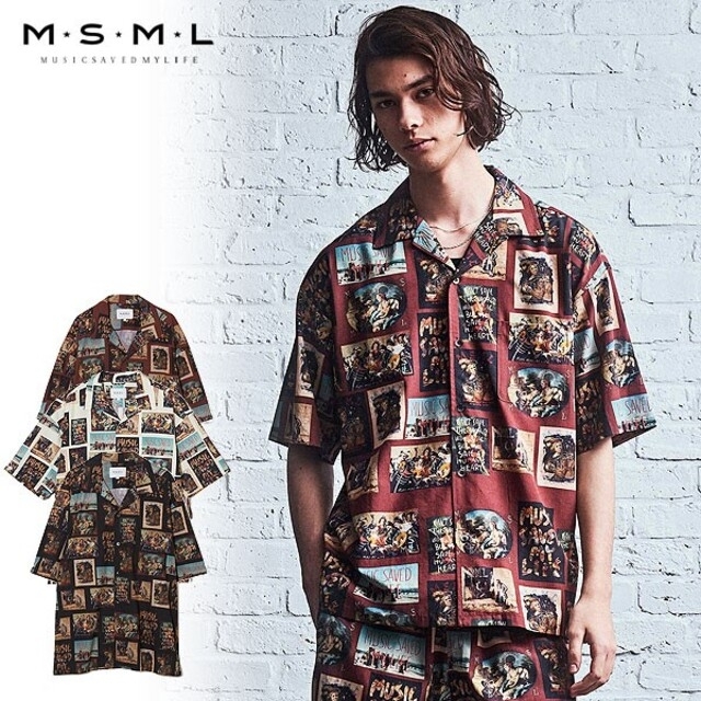 kj着 msml ART GRAPHIC SHORT SLEEVE SHIRT 3