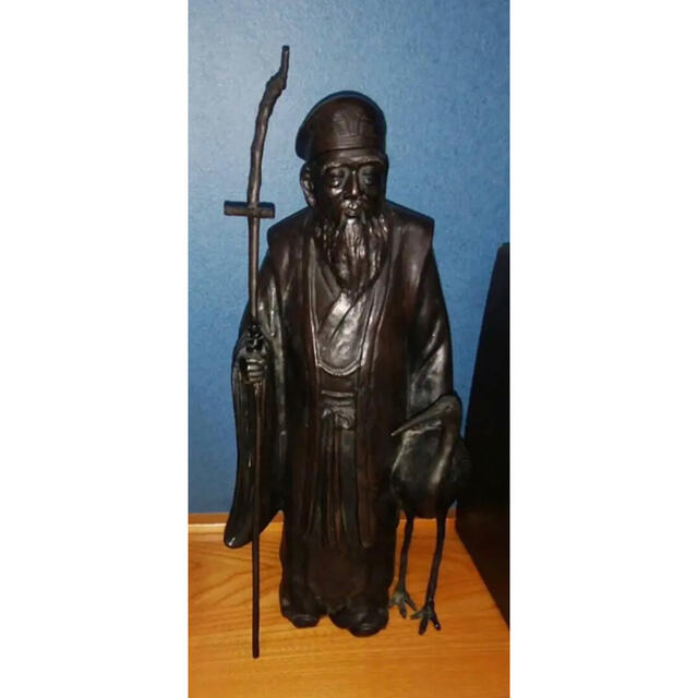15000円格安 買う 安い売り 最終価格【希少!一点物!】仙人と鶴 仏像