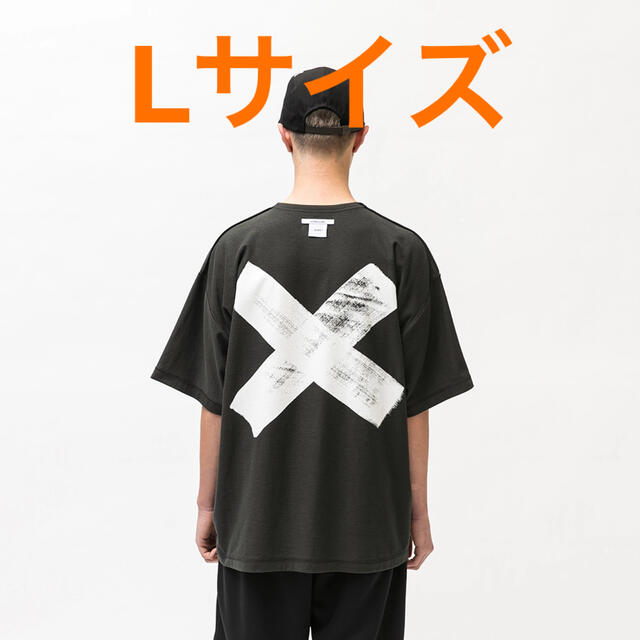 トップスCROSS / SS / COTTON 黒　Lサイズ