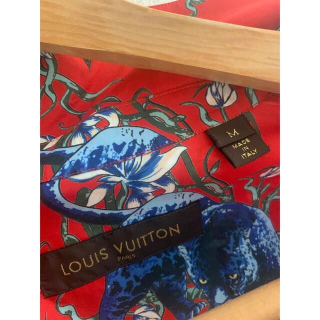 Louis Vuitton アロハシャツ　黒豹　ルイヴィトン メンズ　M
