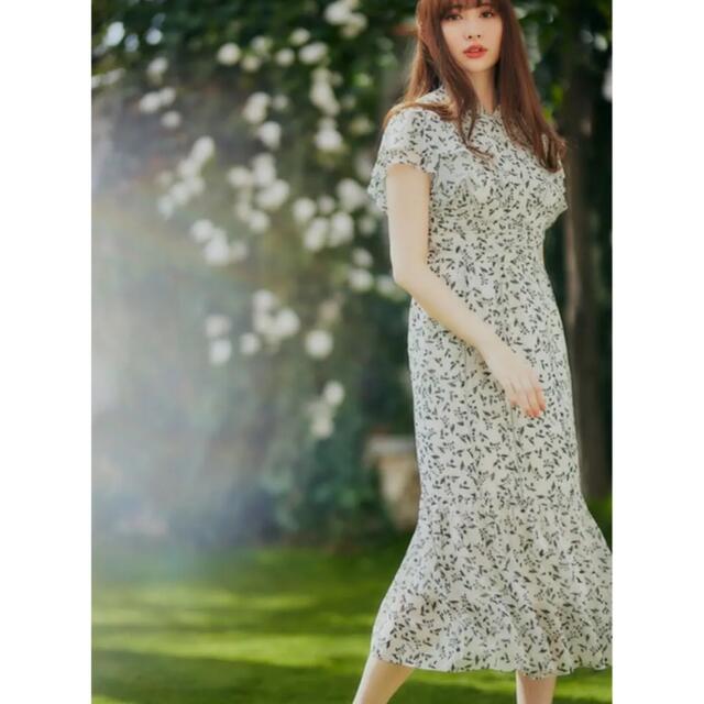 Herlipto Muguet printed Romantic Dress S