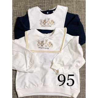 ☆新品☆*:.。コトリ　お散歩セーラートップス2点95Cottoli バースデイ(Tシャツ/カットソー)