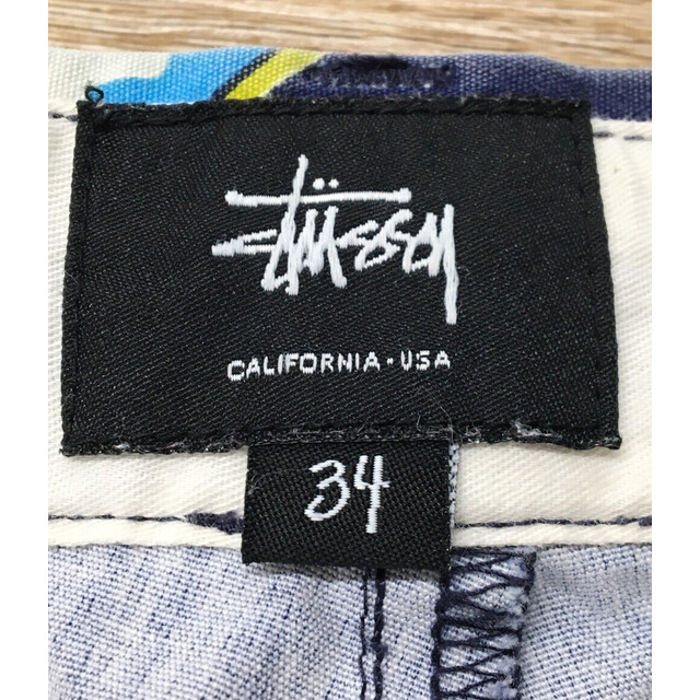 STUSSY(ステューシー)のステューシー STUSSY ハーフパンツ コットンパンツ 総柄 メンズ 34 メンズのパンツ(ショートパンツ)の商品写真