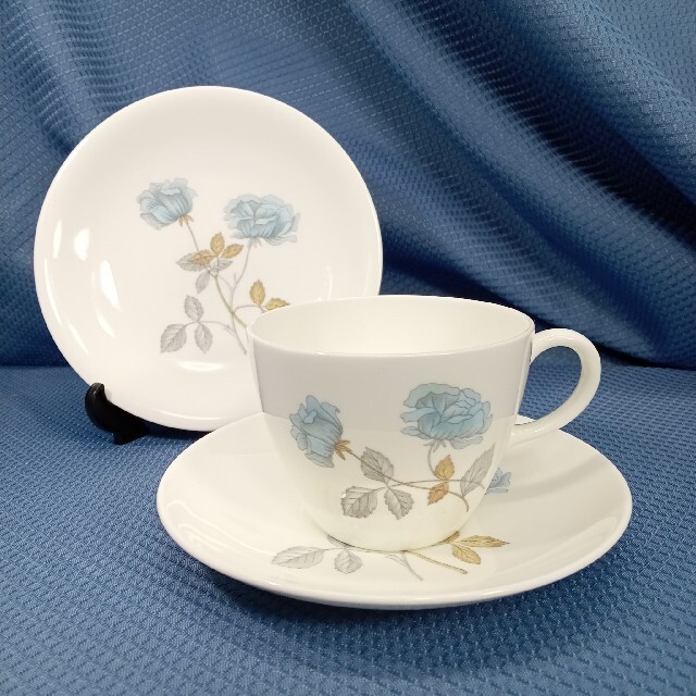 英国製 WEDGWOOD ウェッジウッド アイスローズ ティートリオ6セット