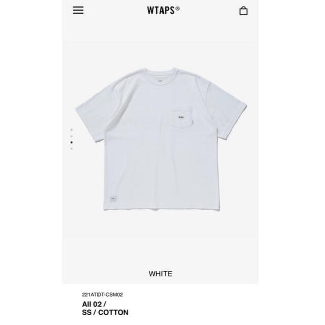 WTAPS 2022SS AII 02 SS T-SHIRT WHITE