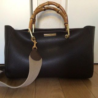 ドゥーズィエムクラス(DEUXIEME CLASSE)の【coaさん専用】KATIE LOXTON BAMBOO BAG ブラウン(トートバッグ)