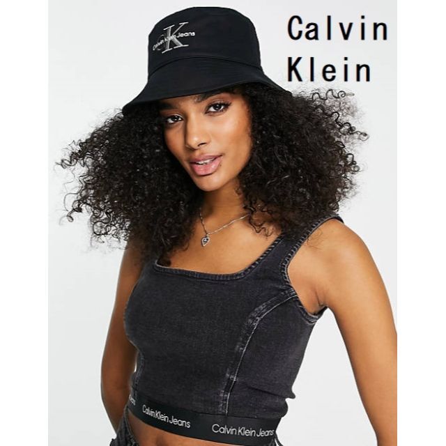 Calvin Klein(カルバンクライン)のCalvin Klein Jeans カルバンクライン バケットハット 黒 レディースの帽子(ハット)の商品写真