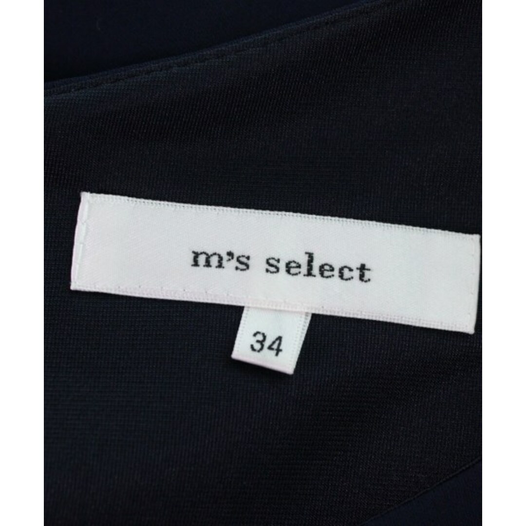m's select エムズセレクト ワンピース 34(XS位) 紺