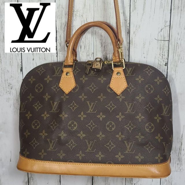 LOUIS VUITTON アルマ モノグラム ２WAY ショルダーバッグルイヴィトンSD1916サイズ