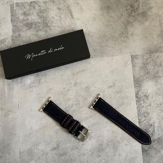 アップルウォッチ(Apple Watch)のApple Watch band 岡山デニム:38-41mm用(レザーベルト)