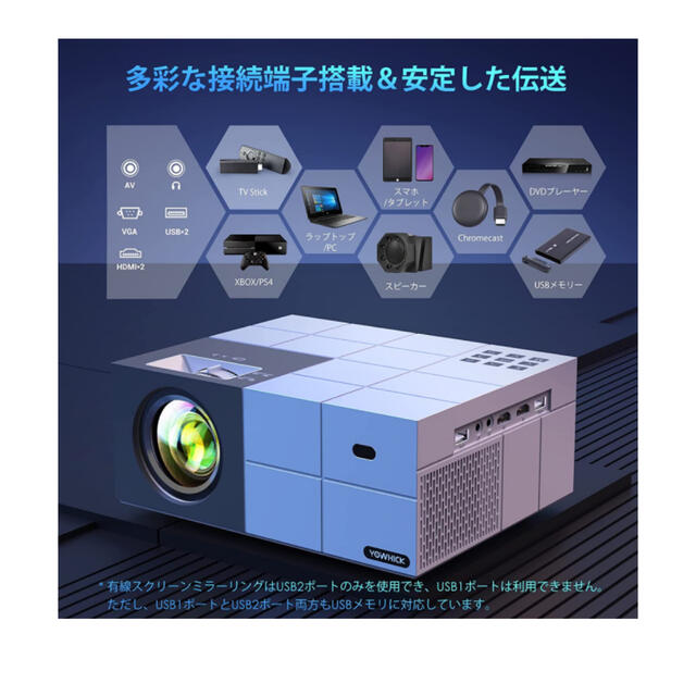 YOWHICK 5GWiFi プロジェクター 小型 12000LM www.krzysztofbialy.com