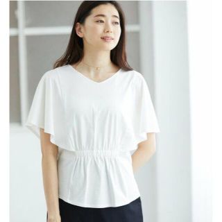 ロペ(ROPE’)のおもち様専用　新品未使用ロペ【WEB限定2WAY】ラッフルカットソープルオーバー(Tシャツ(半袖/袖なし))