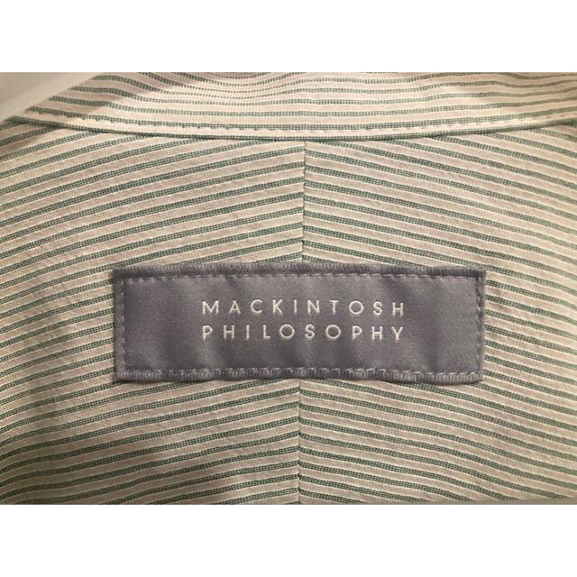 MACKINTOSH PHILOSOPHY(マッキントッシュフィロソフィー)のMACKINTOSH PHILOSOPHY オープンカラーシャツ グリーン メンズのトップス(シャツ)の商品写真