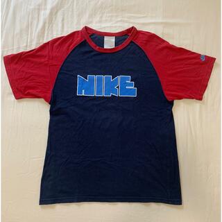 NIKE - NIKE ナイキ デカロゴ Tシャツ 90s ラグラン 古着 used