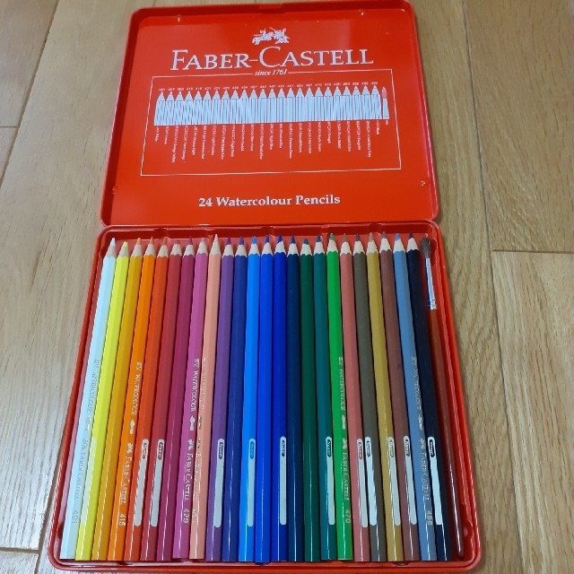 FABER-CASTELL(ファーバーカステル)の24色　水彩色鉛筆　FABER CASTELL エンタメ/ホビーのアート用品(色鉛筆)の商品写真