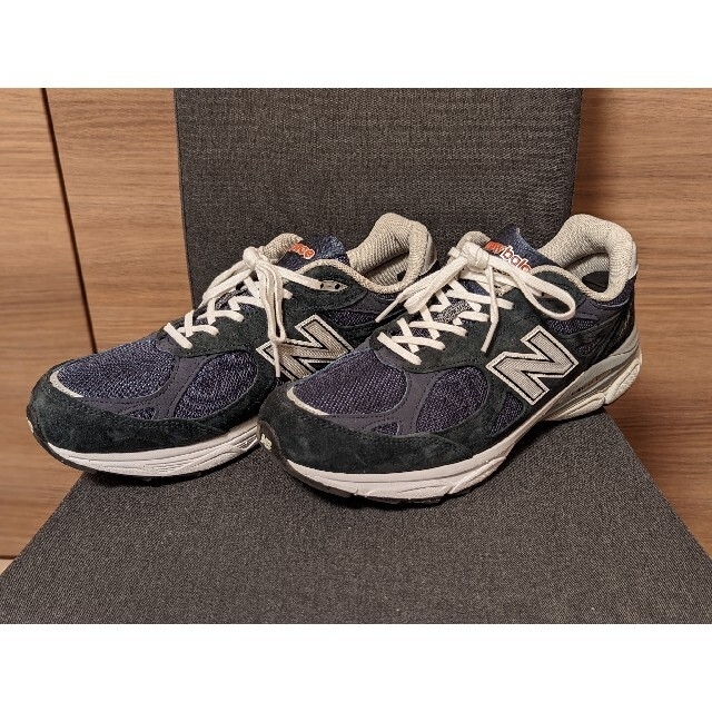 New Balance(ニューバランス)のNew Balance ニューバランス☆M990V3 ネイビー☆美品30cm メンズの靴/シューズ(スニーカー)の商品写真