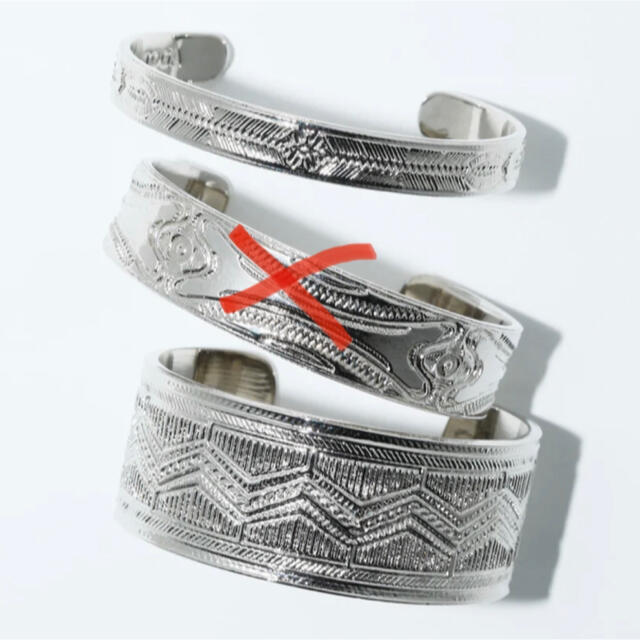 新品 TOGA VIRILIS Metal bangle set シルバー