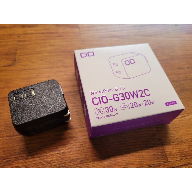 CIO G30W2C 30W スマホ/家電/カメラのスマートフォン/携帯電話(バッテリー/充電器)の商品写真