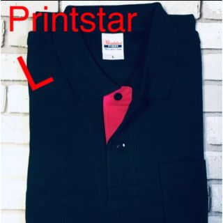 【新品】Printstar(プリントスター) 無地 ポロシャツ Lサイズ(ポロシャツ)