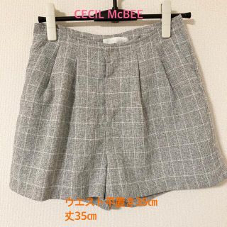 セシルマクビー(CECIL McBEE)のCECIL McBEE チェックショートパンツ(ショートパンツ)