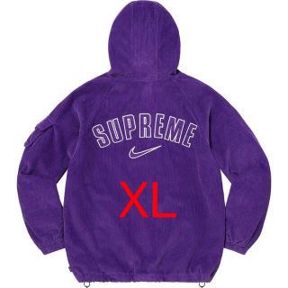 シュプリーム(Supreme)のSupreme Nike Corduroy Hooded Jacket 紫 XL(ブルゾン)