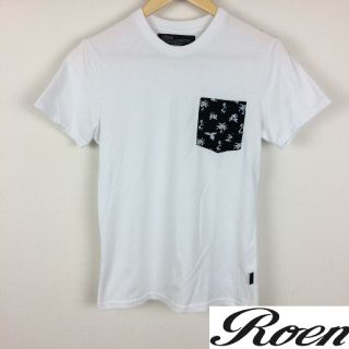 ロエン(Roen)の美品 Roen ロエン 半袖Tシャツ ホワイト サイズS(Tシャツ/カットソー(半袖/袖なし))