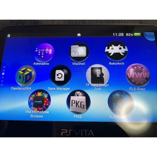 PlayStation Vita(プレイステーションヴィータ)のPSVita PCH-1000 変革導入済 エンタメ/ホビーのゲームソフト/ゲーム機本体(携帯用ゲーム機本体)の商品写真