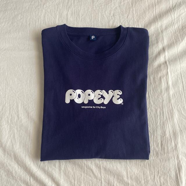 popeye Tシャツ　ロゴ　ネイビー ポパイ