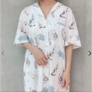 新品♡ジェラピケ♡今期完売♡スクワランシャツドレス